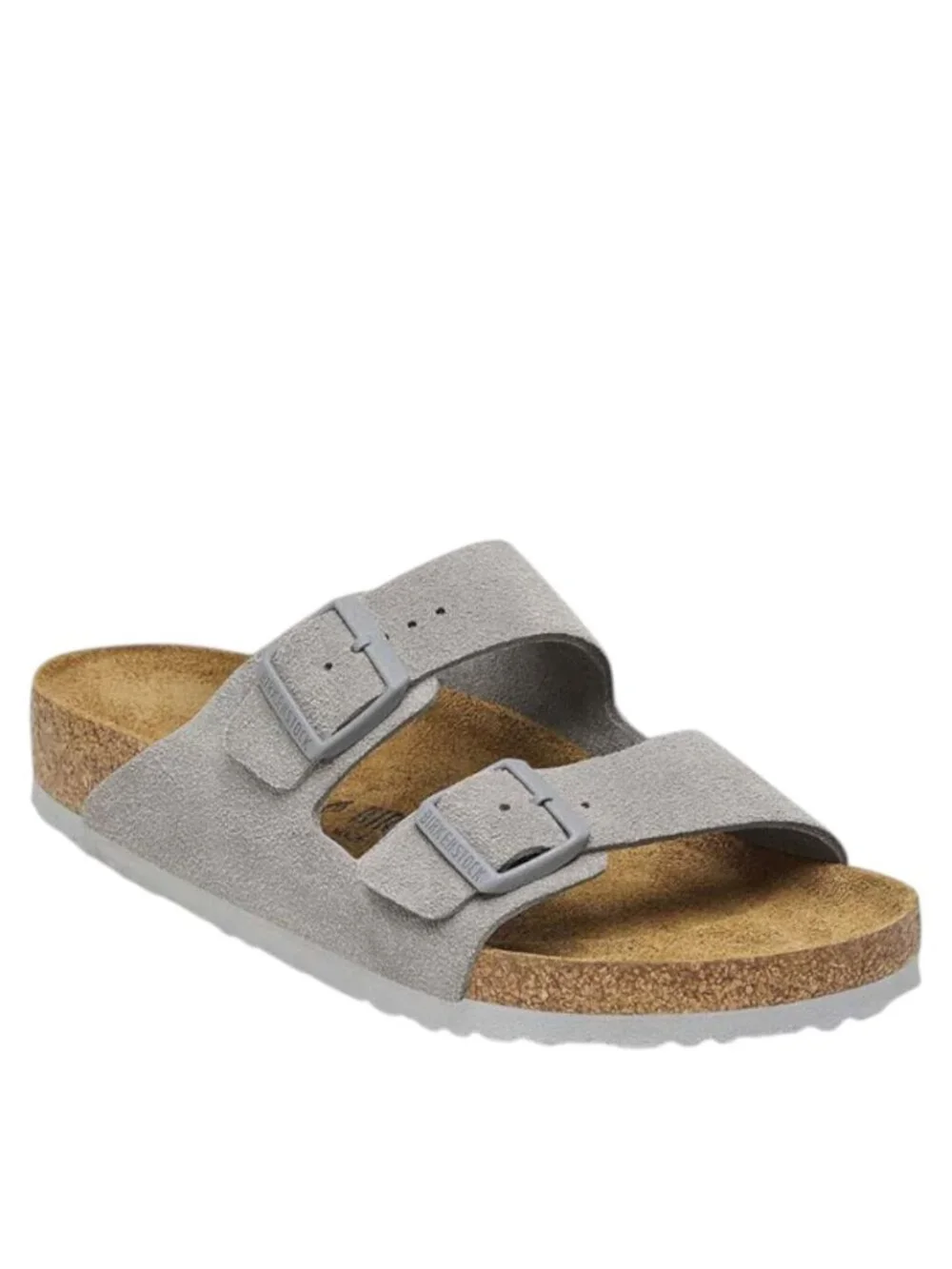 Birkenstock Arizona Soft Footbed Slide Sandals Basalt Light Blue Unisex Size 10